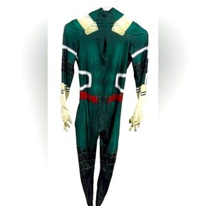 My Hero Academy - Deku zip up costume with attached gloves and feet.